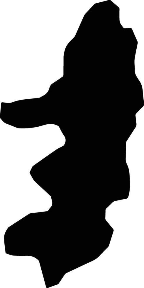 El Pino Dominican Republic silhouette map vector