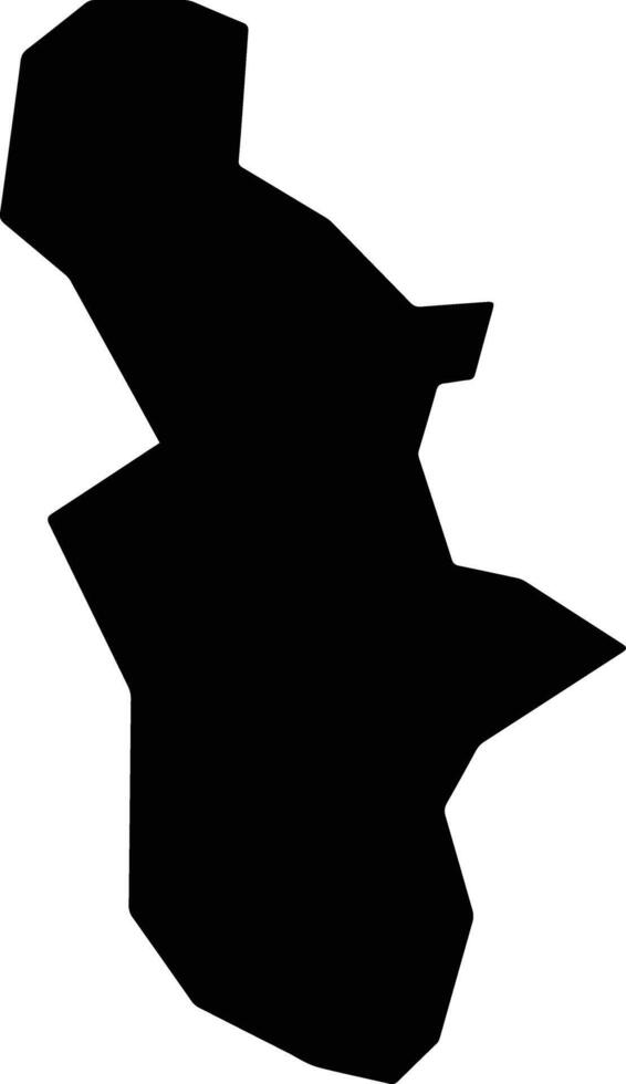 El Progreso Guatemala silhouette map vector