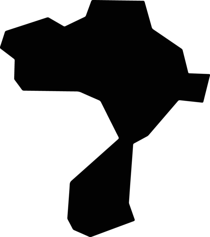 El Transito El Salvador silhouette map vector