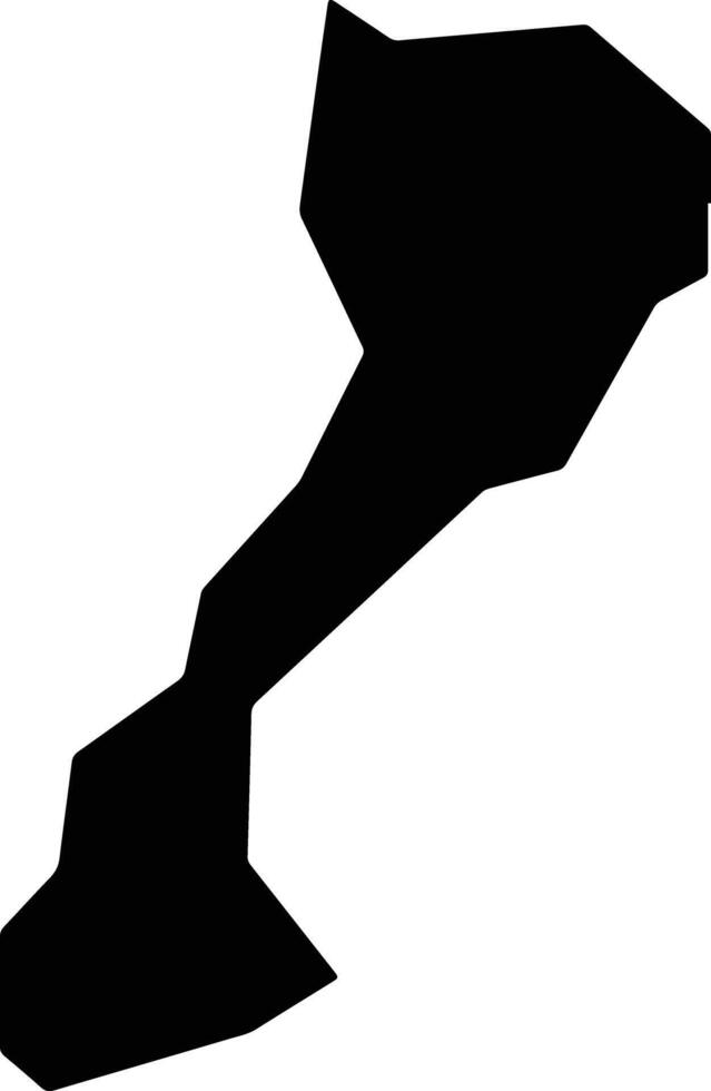 El Triunfo El Salvador silhouette map vector