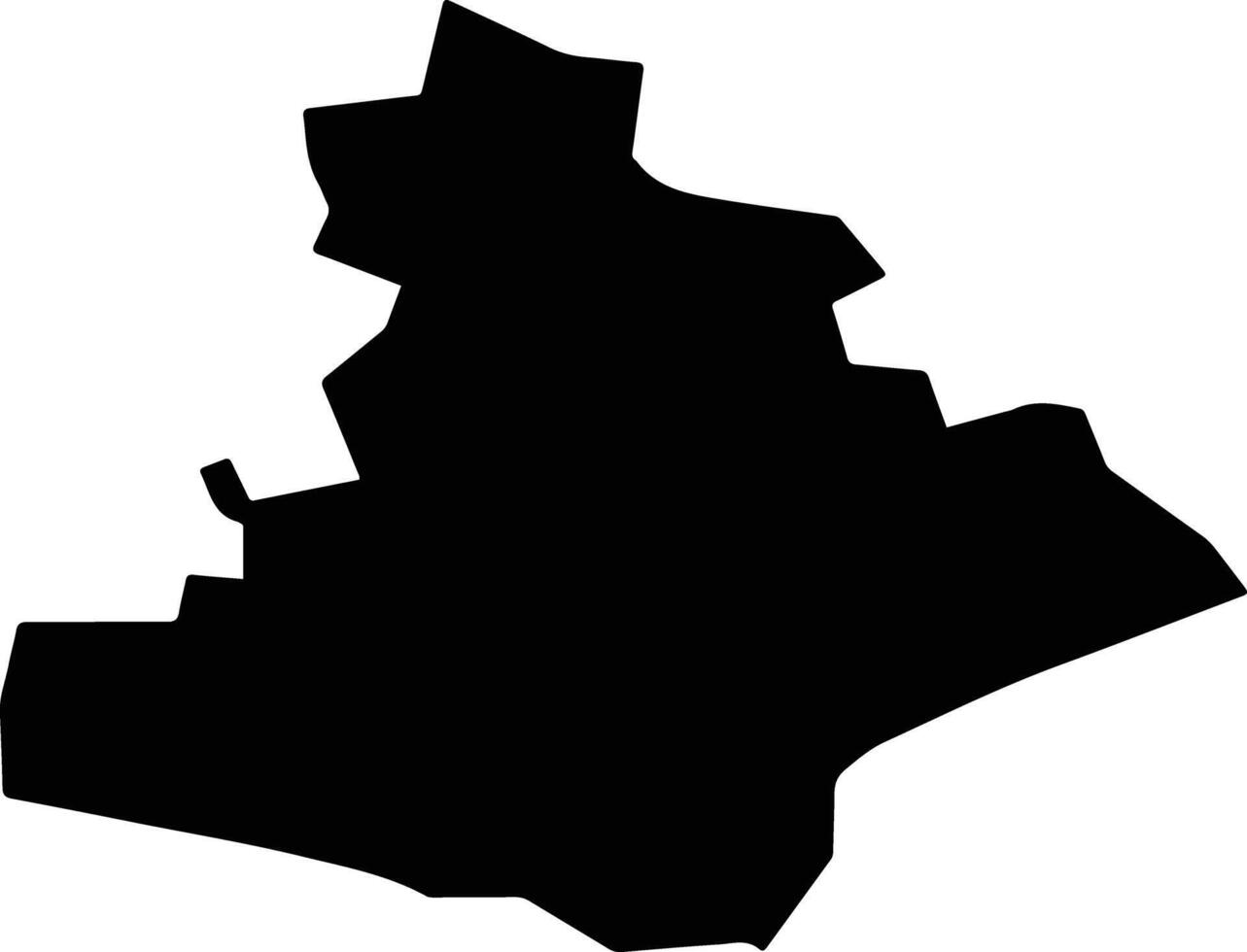 Elbeyli Turkey silhouette map vector
