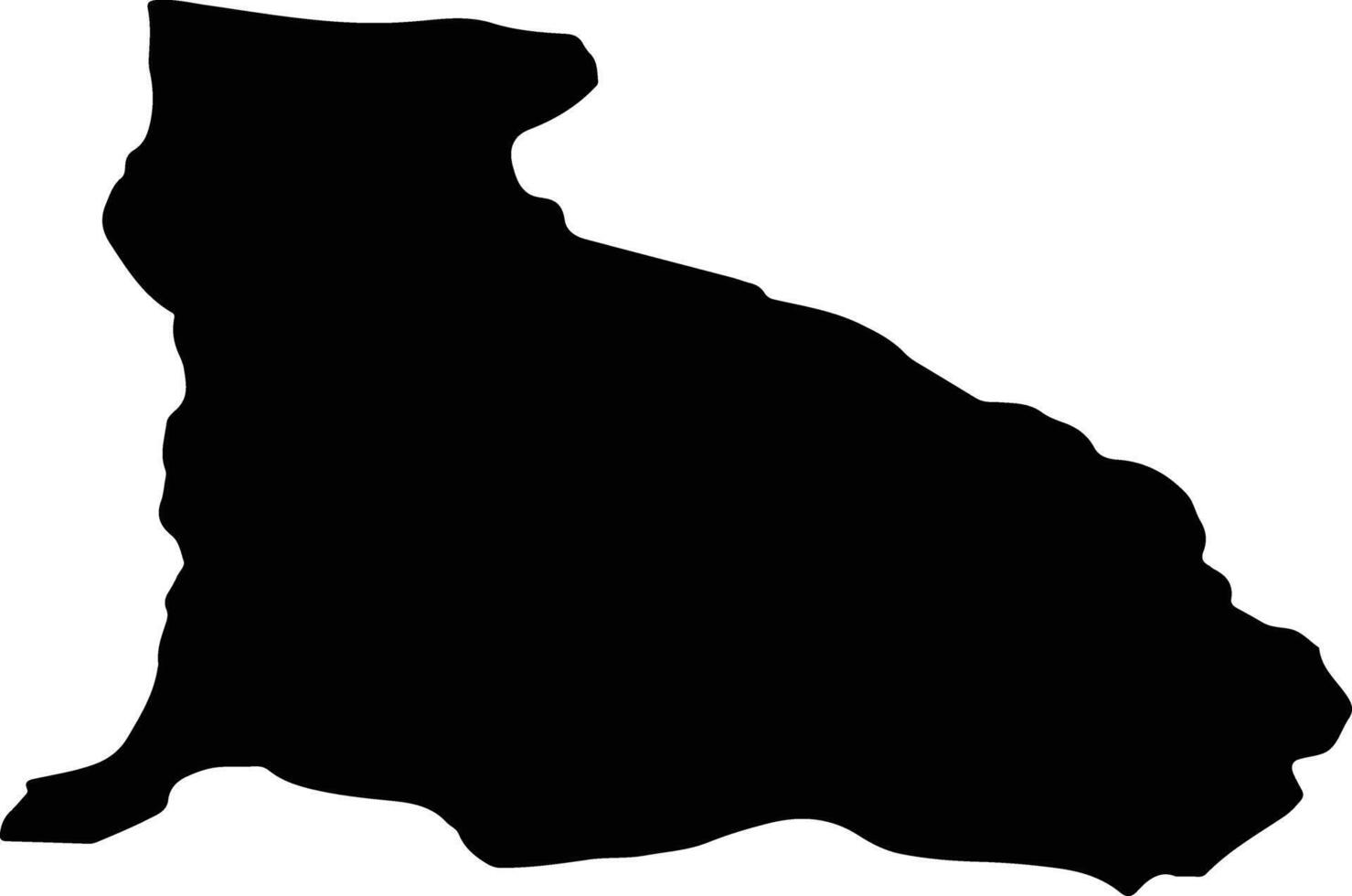 Elbistan Turkey silhouette map vector