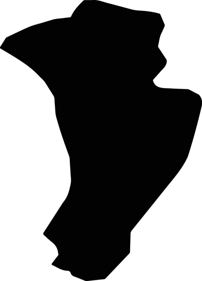 Eldivan Turkey silhouette map vector