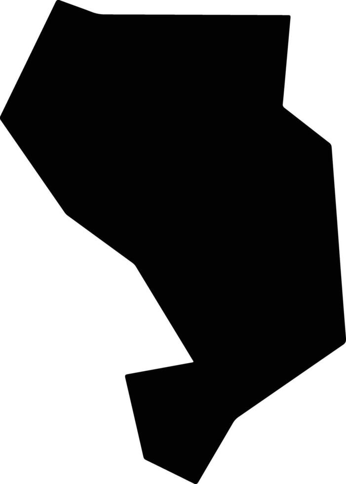 Eleme Nigeria silhouette map vector