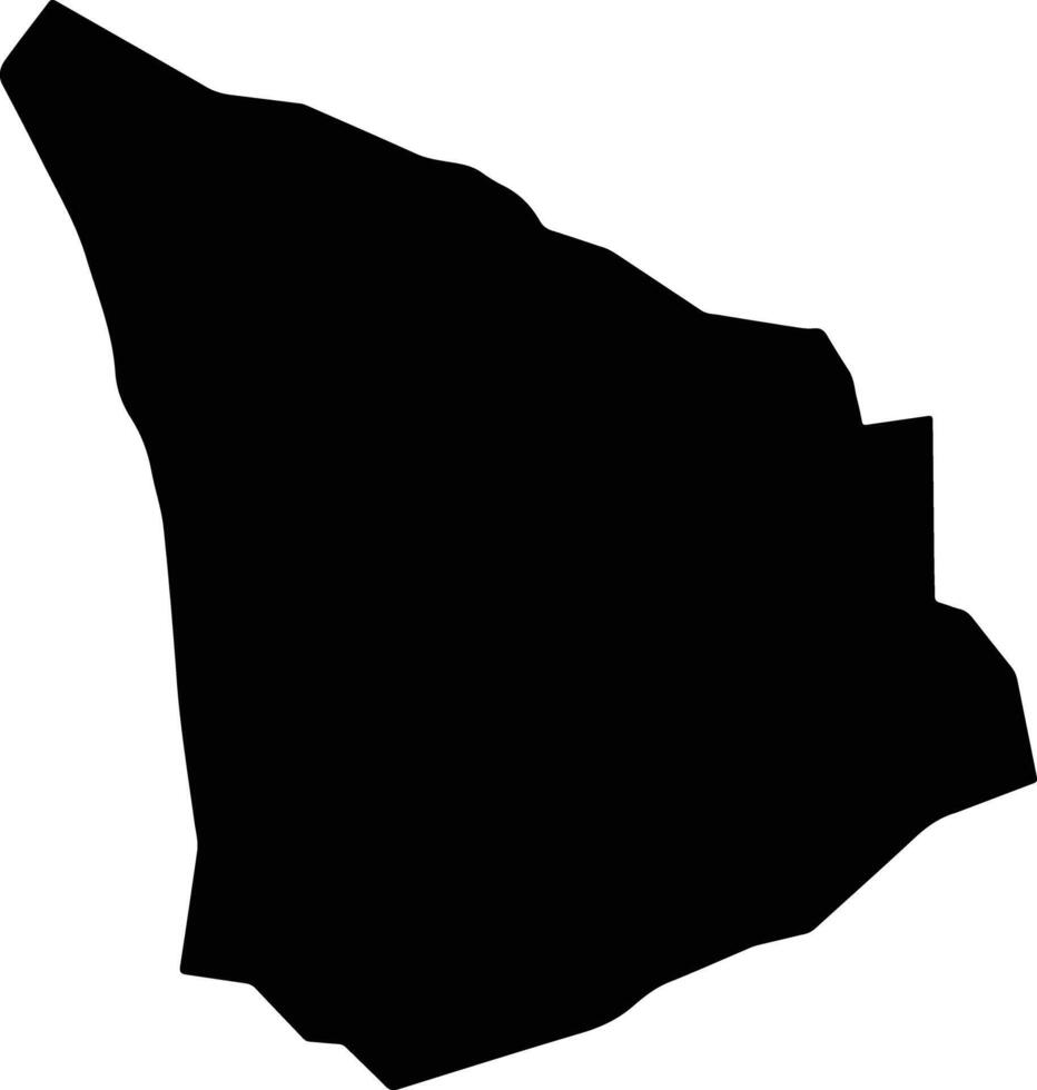 Elim Namibia silhouette map vector