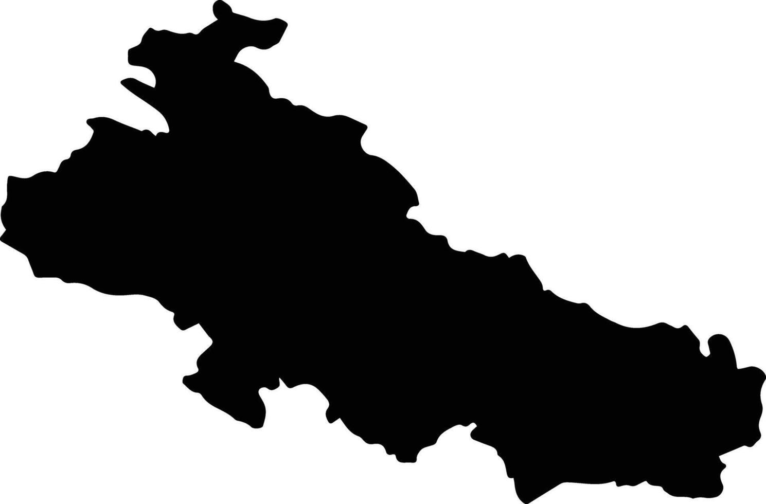 Emiliano Zapata Mexico silhouette map vector