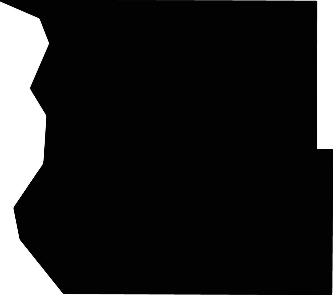 Emmons United States silhouette map vector