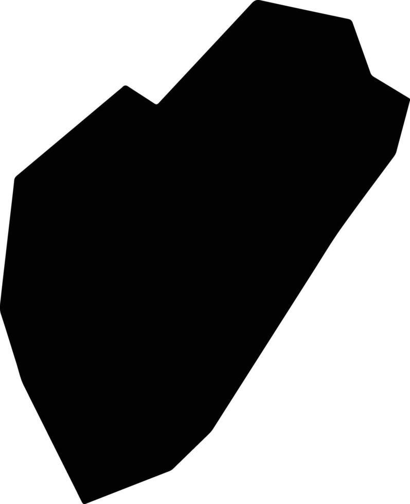 Emure Nigeria silhouette map vector