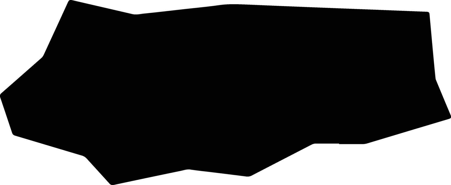 Enbekshikazakhskiy Kazakhstan silhouette map vector