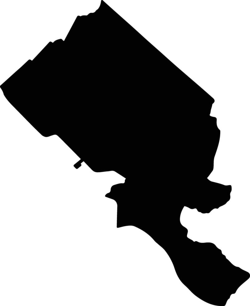 Encarnacion Paraguay silhouette map vector