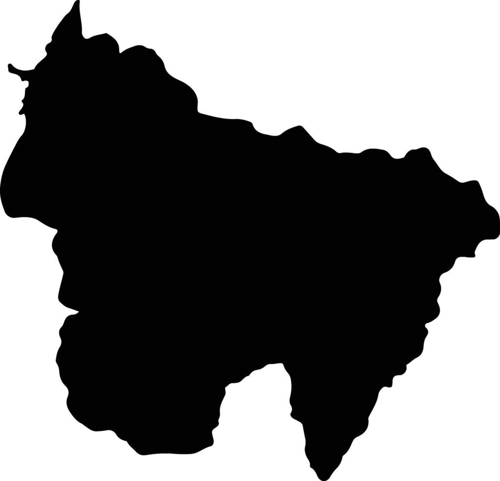 Encino Colombia silhouette map vector