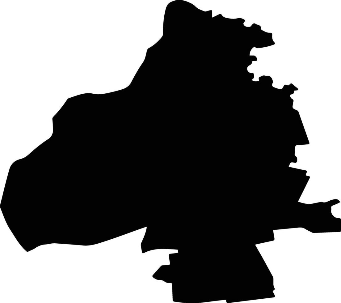 Engelssky District Russia silhouette map vector