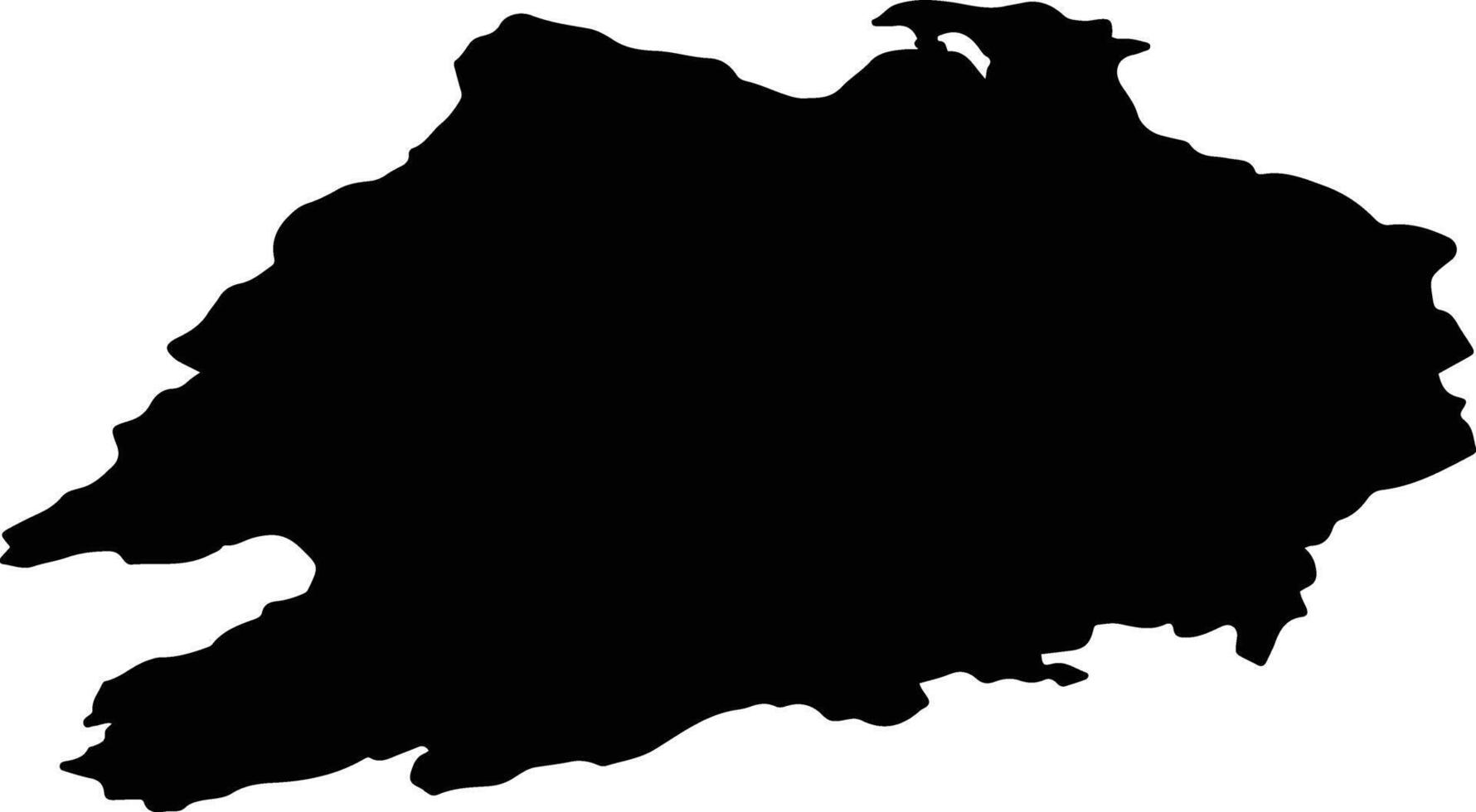 ENNISTIMON LEA 4 Ireland silhouette map vector