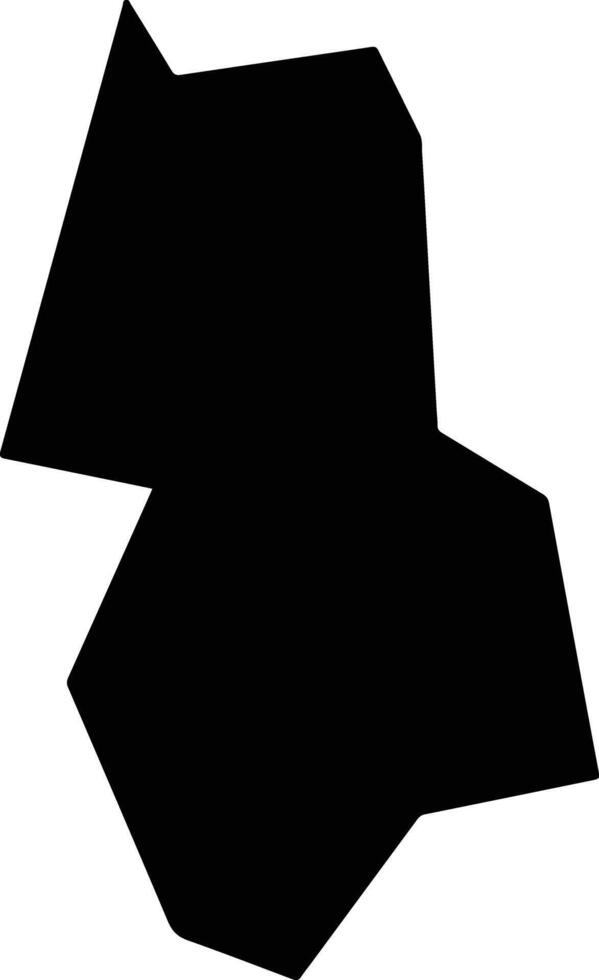 Entre Folhas Brazil silhouette map vector