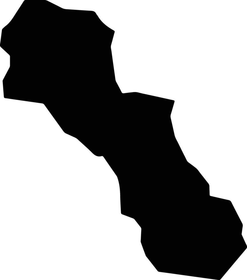 Entrepot Saint Lucia silhouette map vector