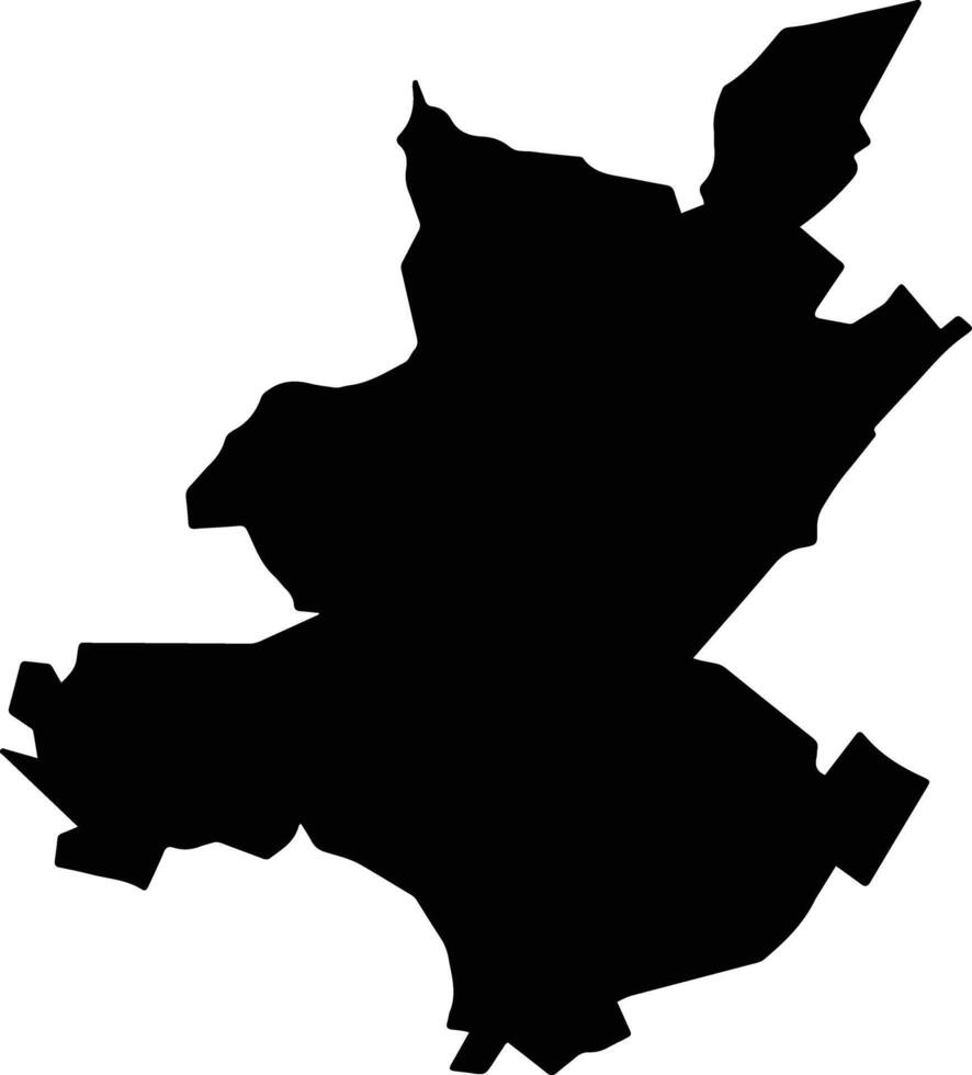 Epazoyucan Mexico silhouette map vector