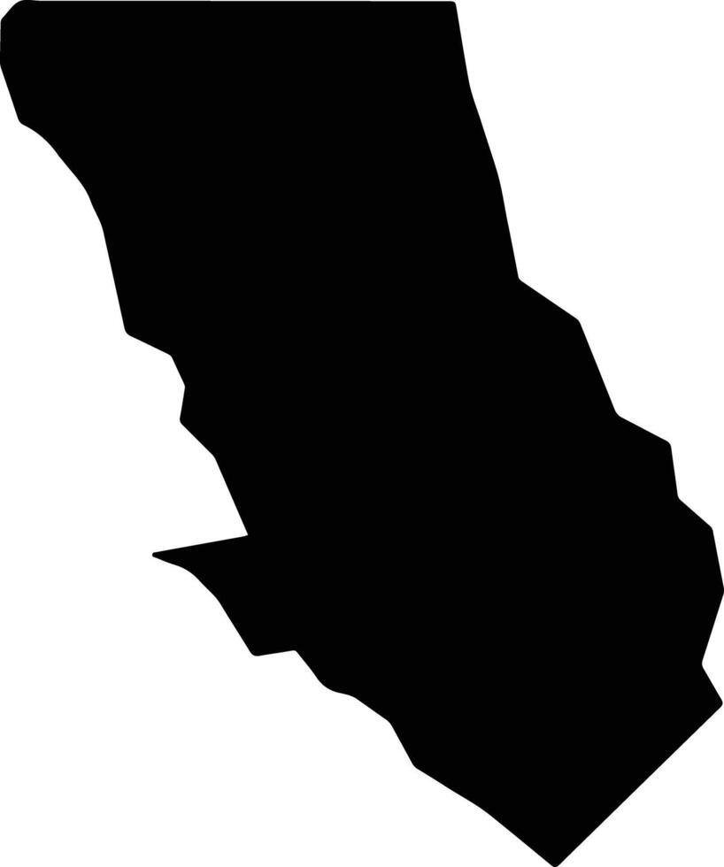 Epembe Namibia silhouette map vector