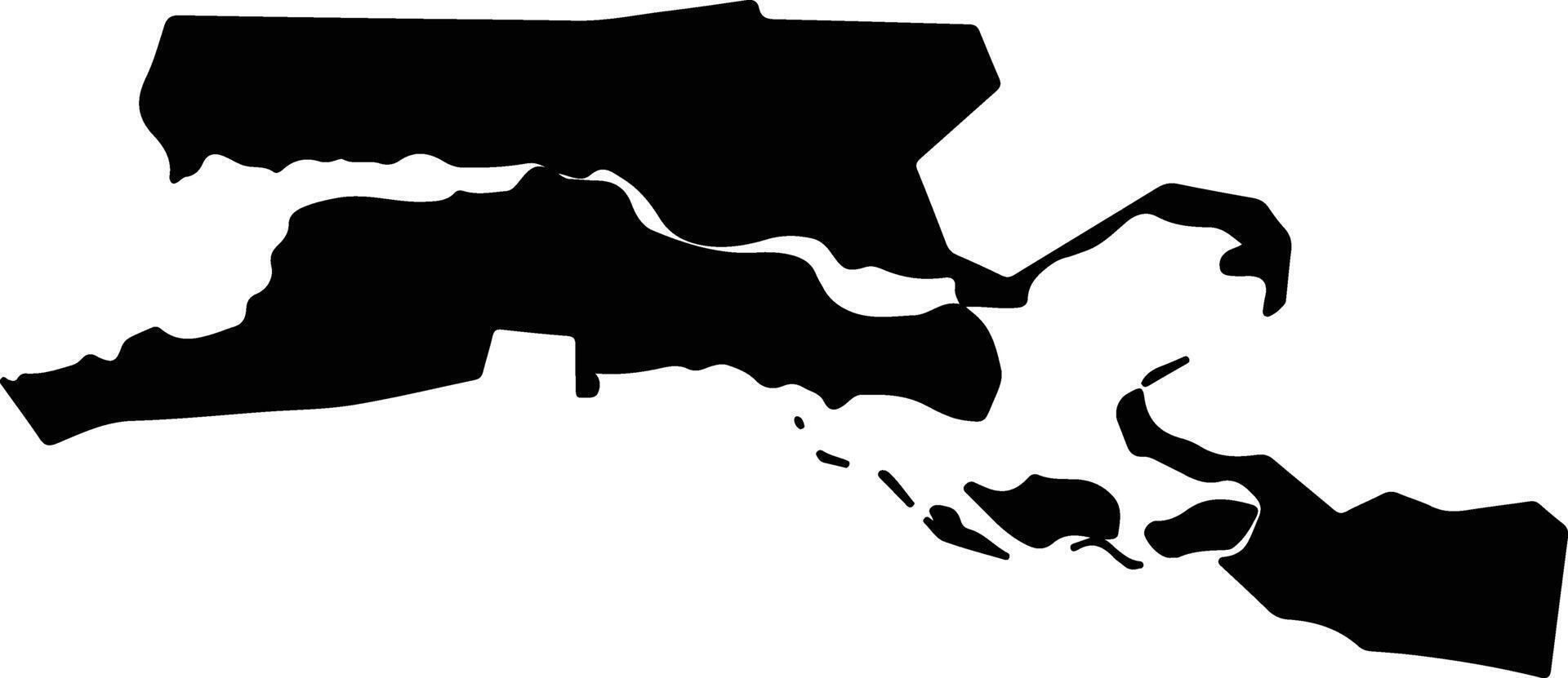 Epe Nigeria silhouette map vector