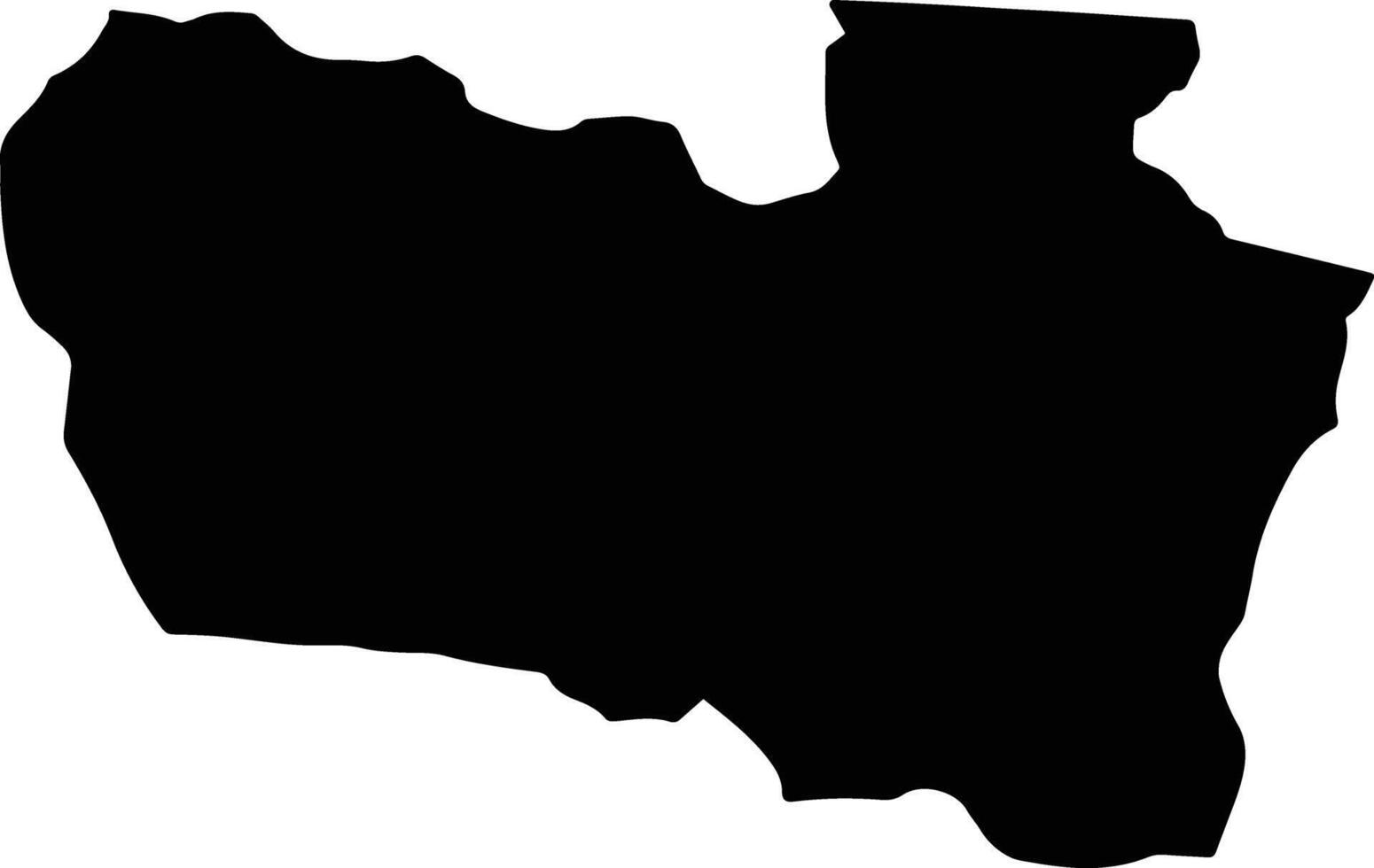 Epworth Jamaica silhouette map vector