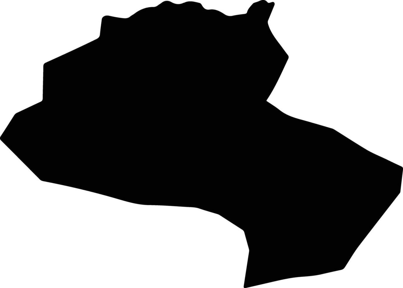 Erdenemandal Mongolia silhouette map vector