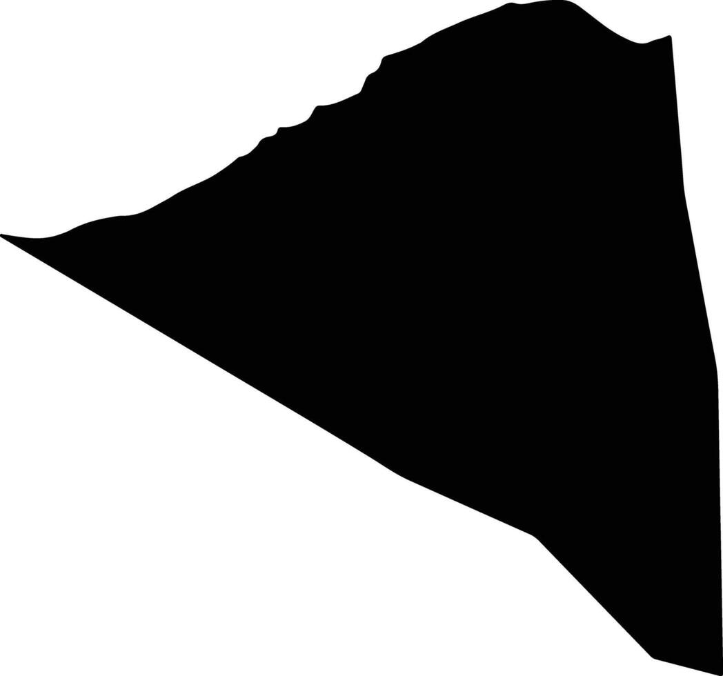 ERIGAVO Somalia silhouette map vector