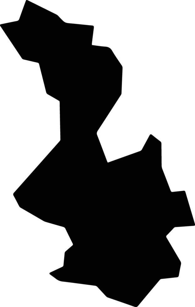 Erute Uganda silhouette map vector