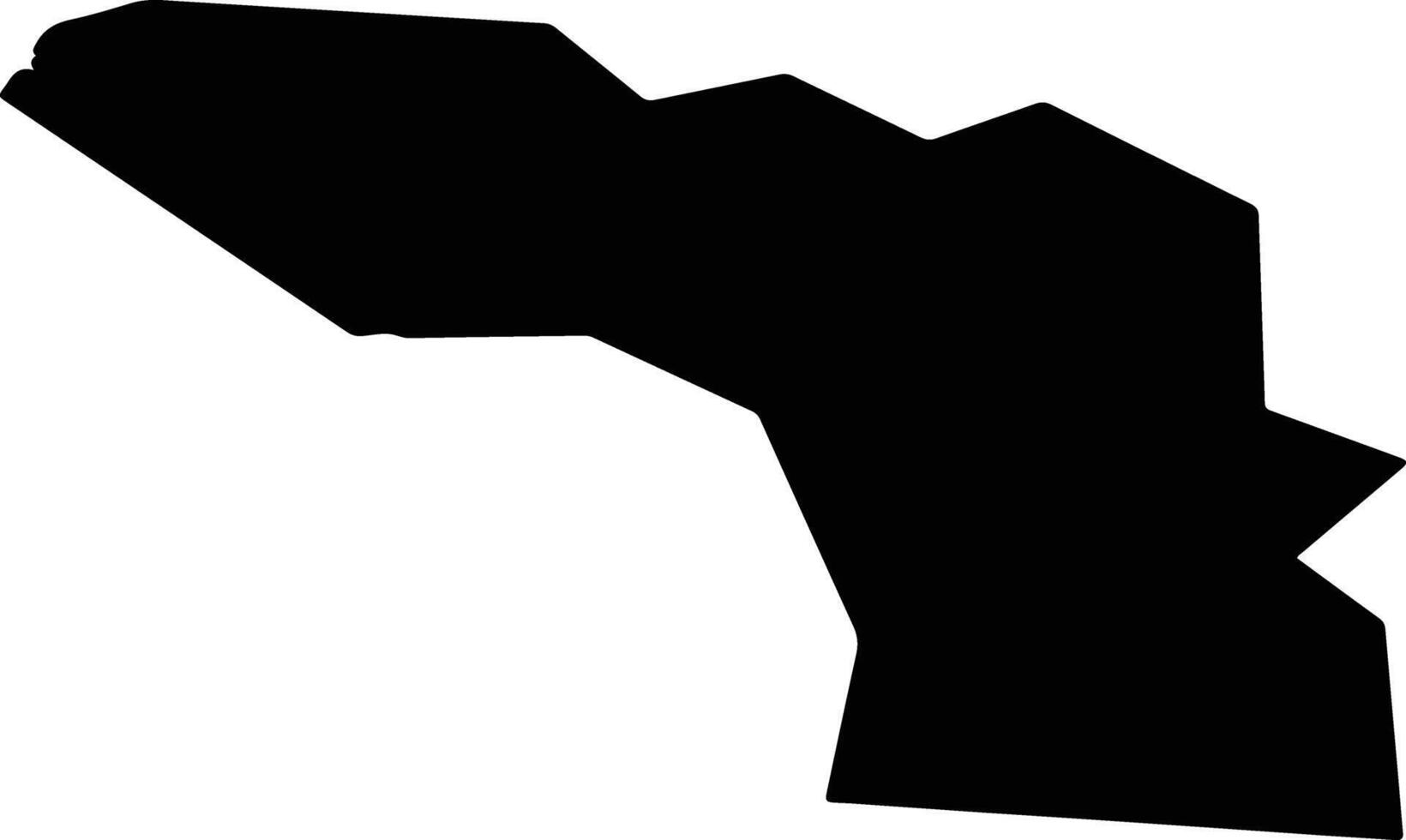 Esbjerg Denmark silhouette map vector