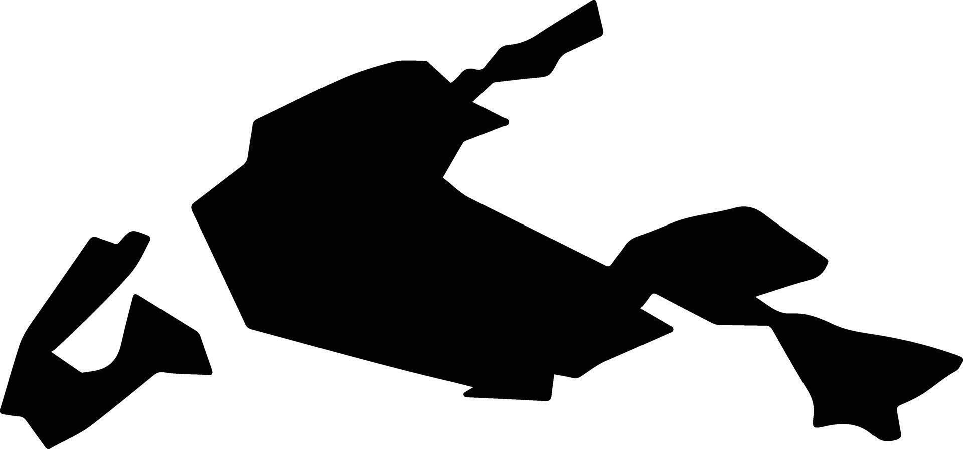 Eschen Liechtenstein silhouette map vector