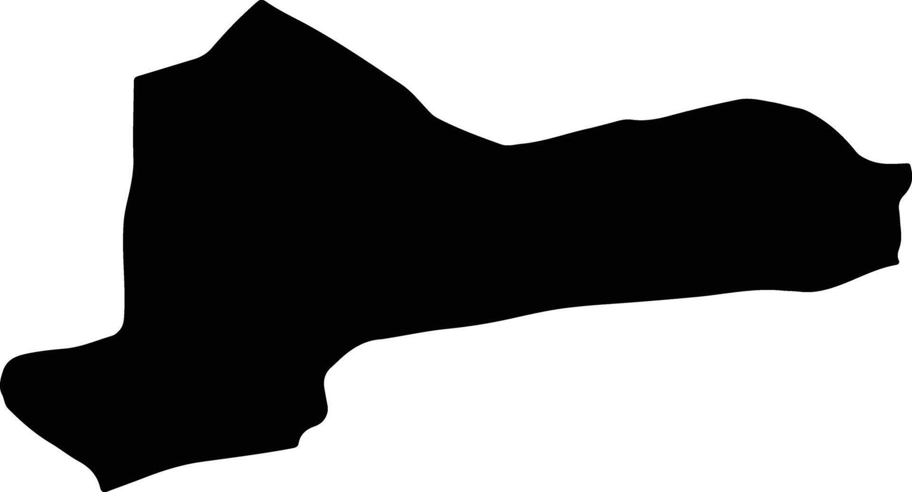 Eshtehard Iran silhouette map vector