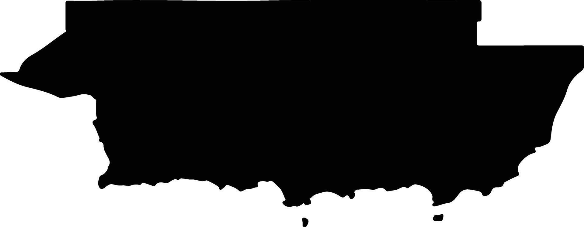 Esperance Australia silhouette map vector