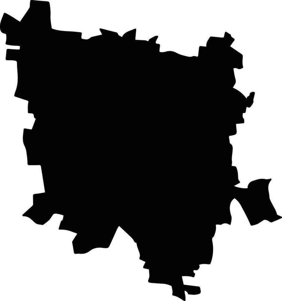 Espita Mexico silhouette map vector