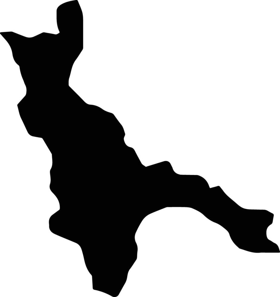 Estebania Dominican Republic silhouette map vector