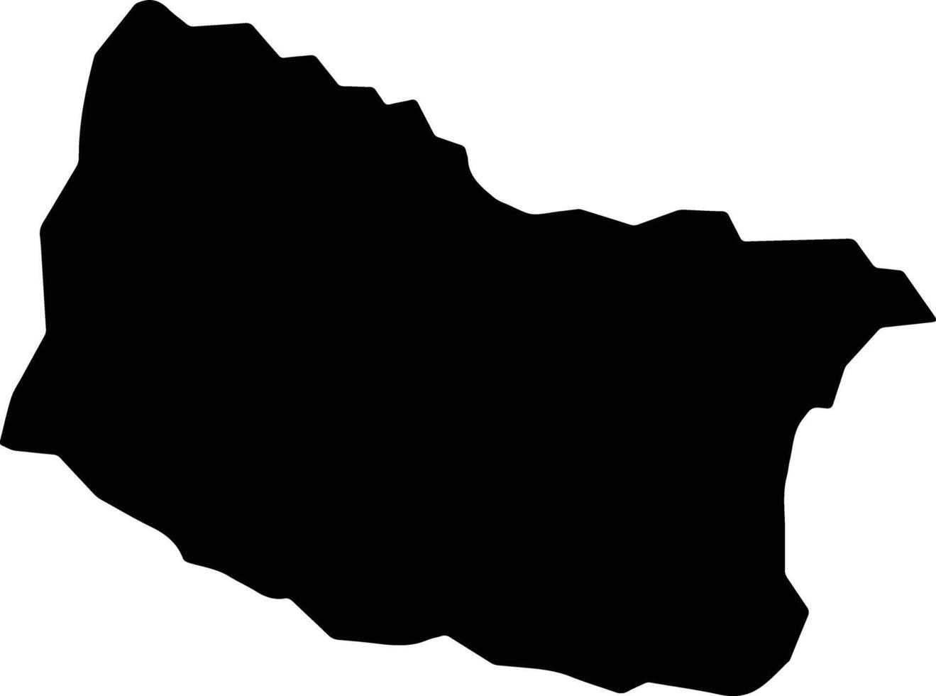 Estreito Brazil silhouette map vector