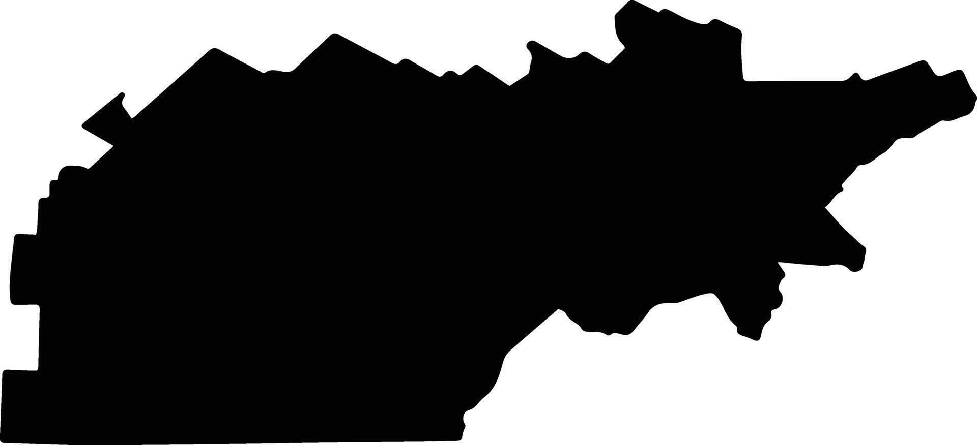 Estrie Canada silhouette map vector