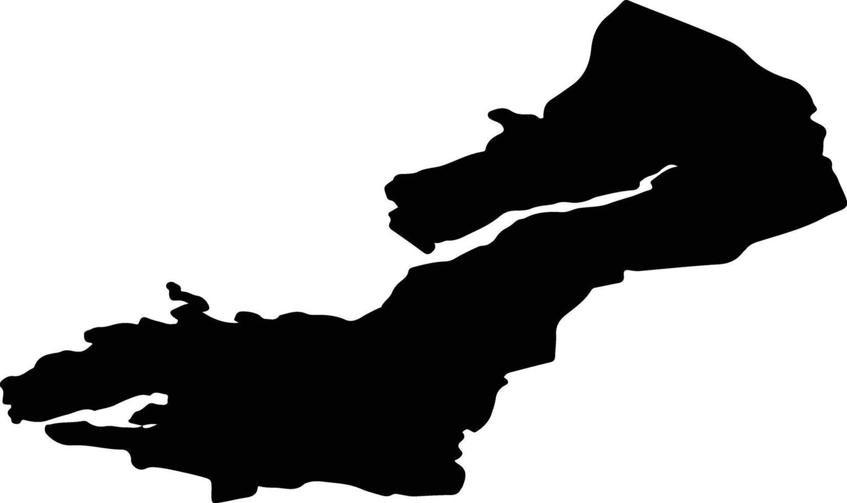 Etne nor Norway silhouette map vector