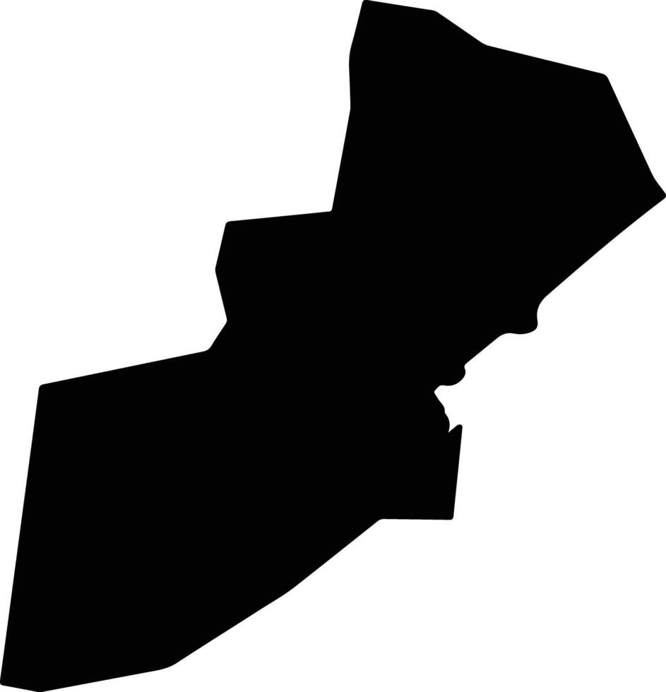 Etung Nigeria silhouette map vector