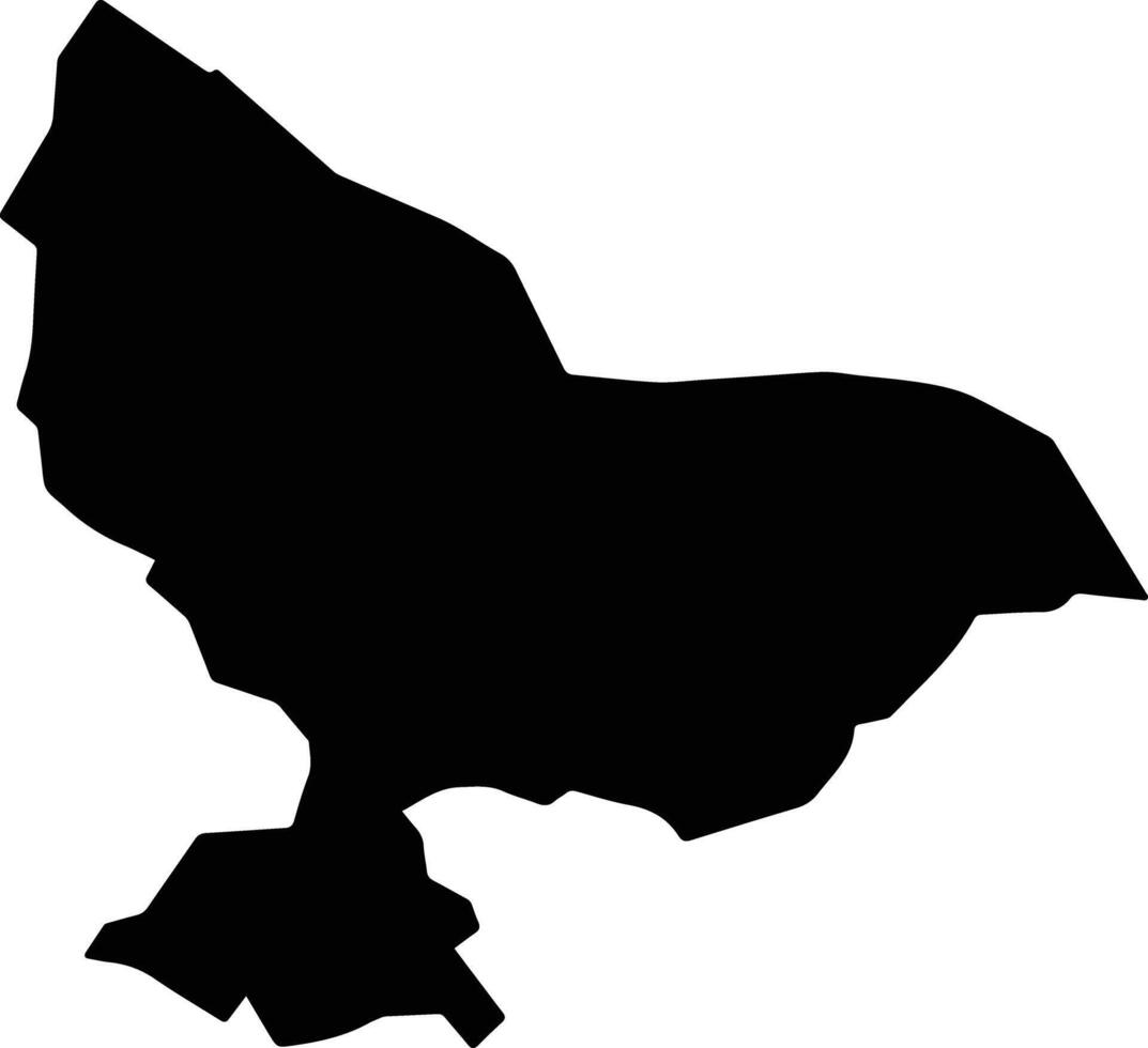 Evren Turkey silhouette map vector