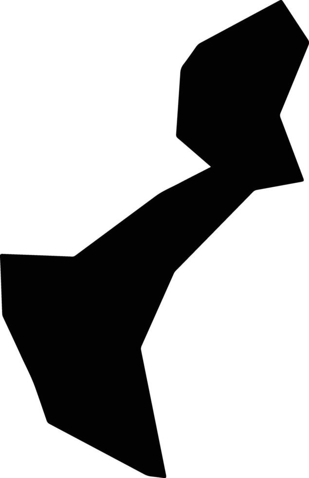 Evrychou Cyprus silhouette map vector