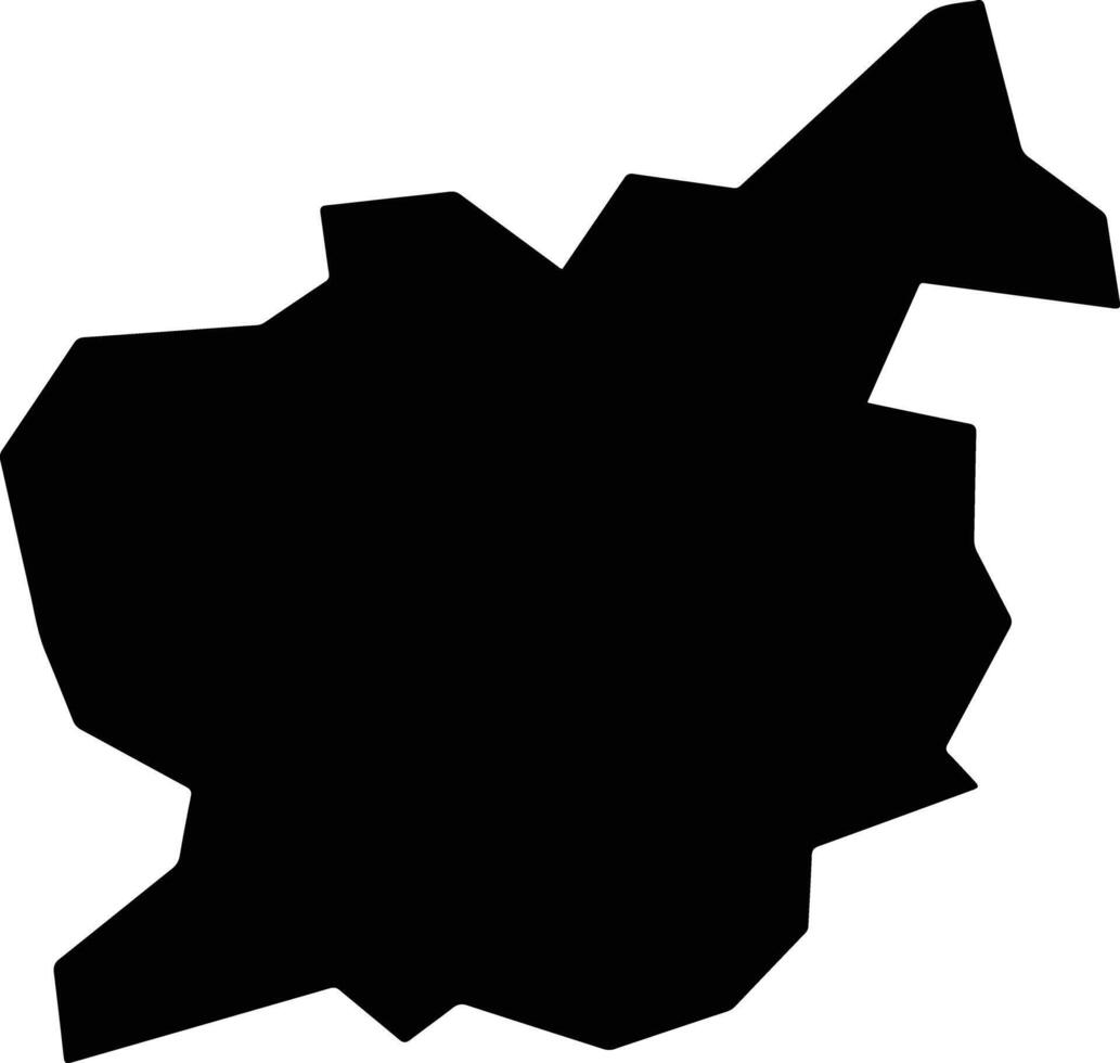 Ewekoro Nigeria silhouette map vector