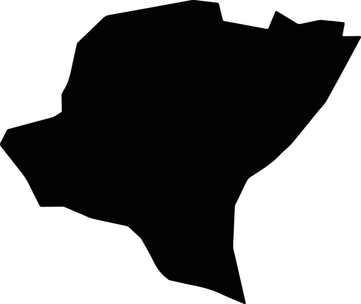 Ewo Congo silhouette map vector