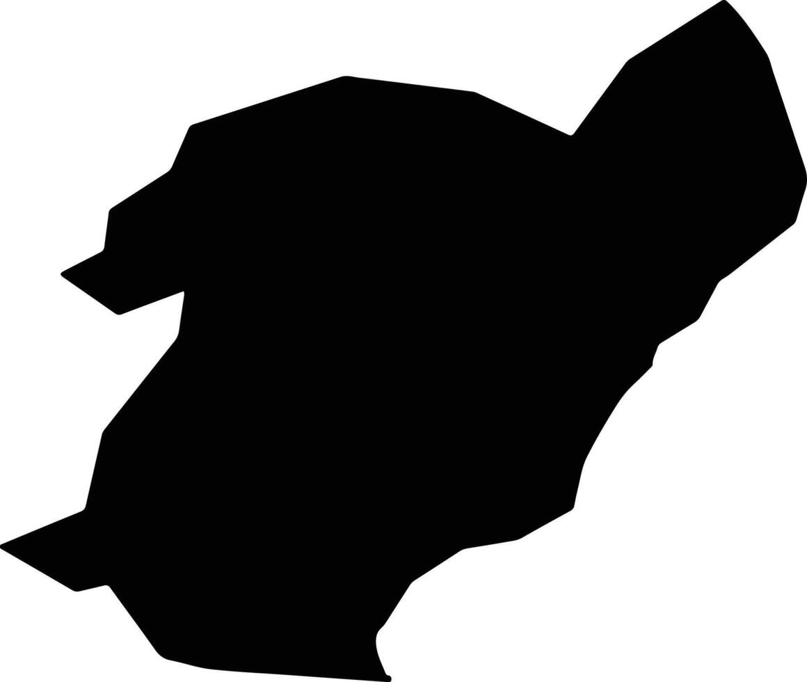 Faetano San Marino silhouette map vector