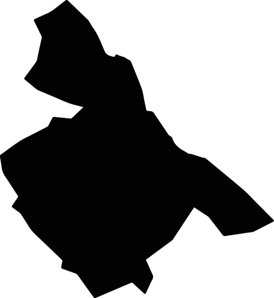 Fafan Ethiopia silhouette map vector