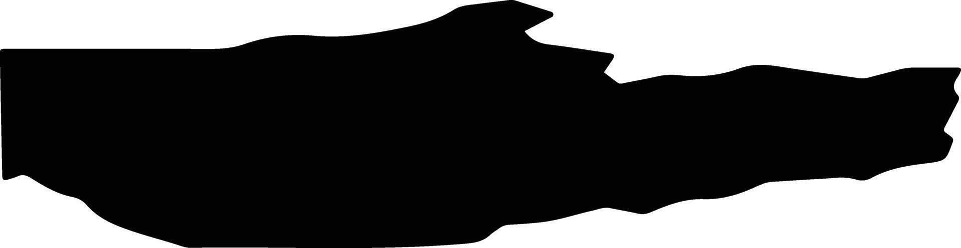Fairbanks North Star United States silhouette map vector