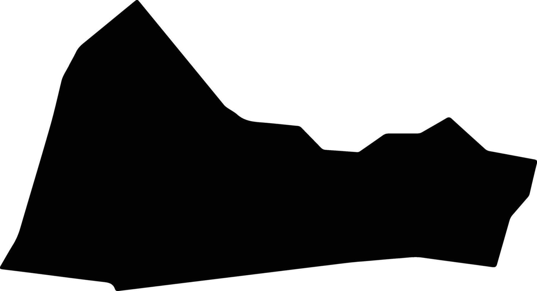 Fairfield Jamaica silhouette map vector