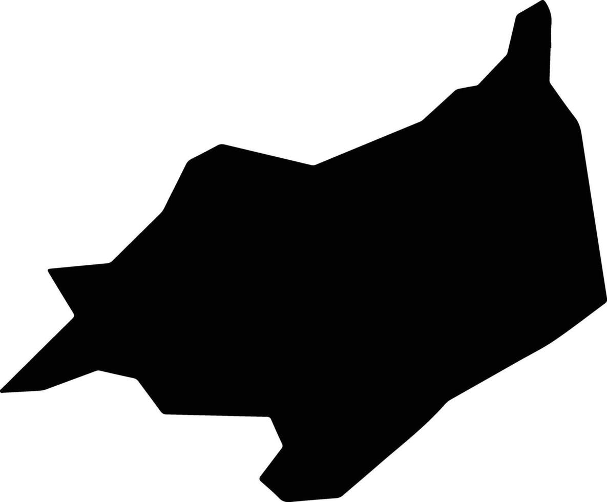 Faizobod District Tajikistan silhouette map vector