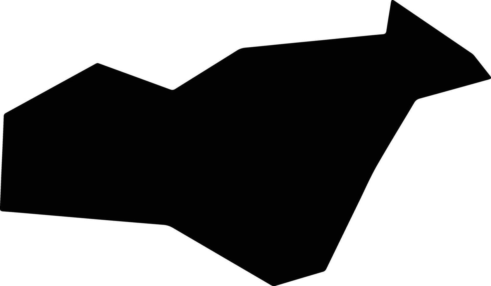 Fakuxian China silhouette map vector