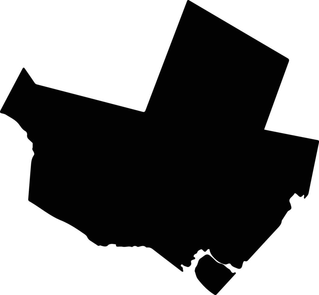 Fako Cameroon silhouette map vector