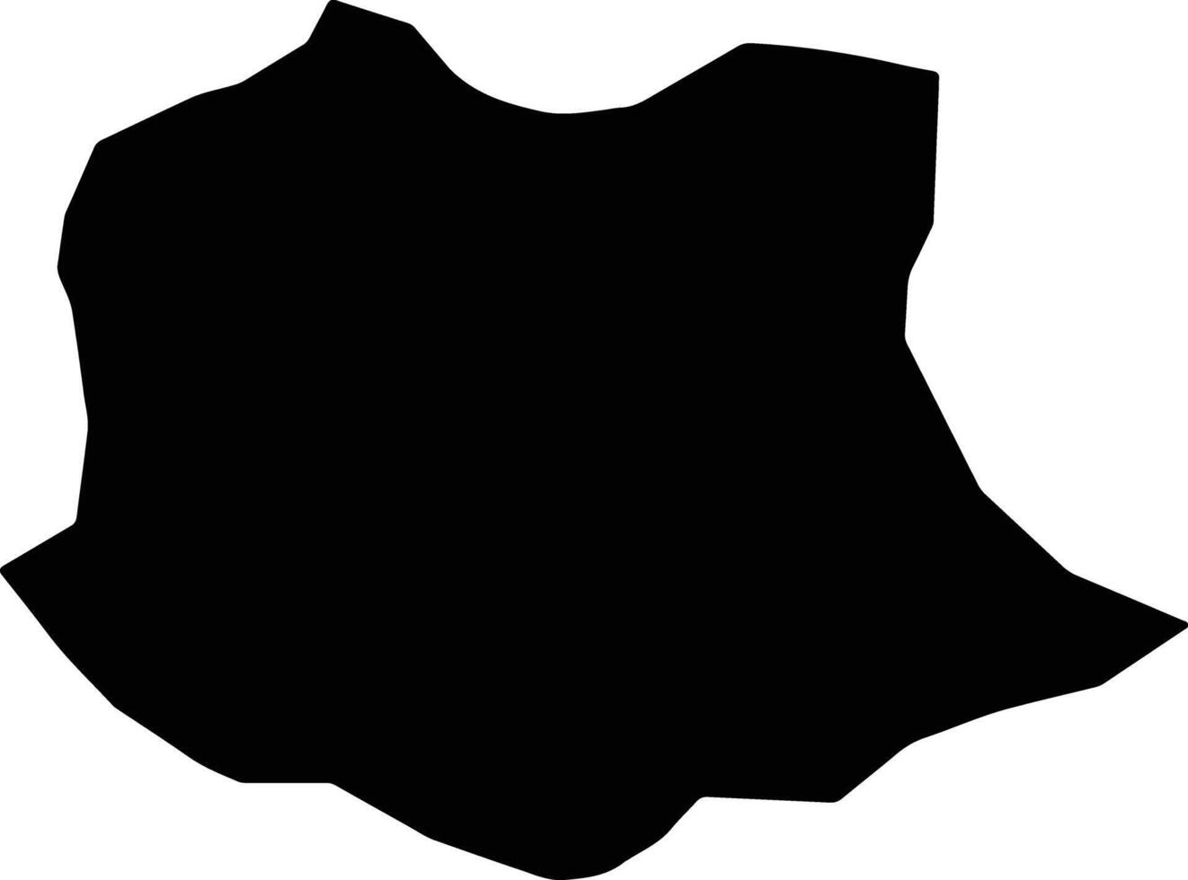 Falaverjan Iran silhouette map vector