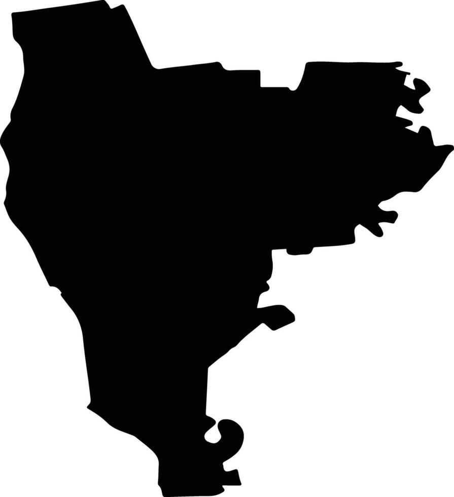 FALCIU Romania silhouette map vector