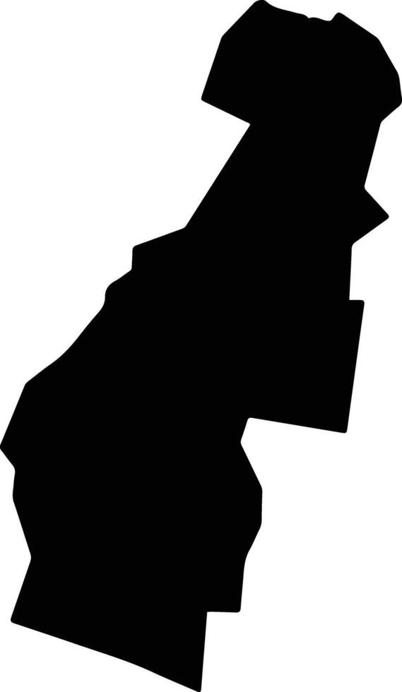 Faleata East Samoa silhouette map vector